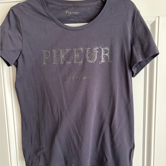 Pikeur Women's Short Sleeve Tee in Gray - Picture 1 of 2